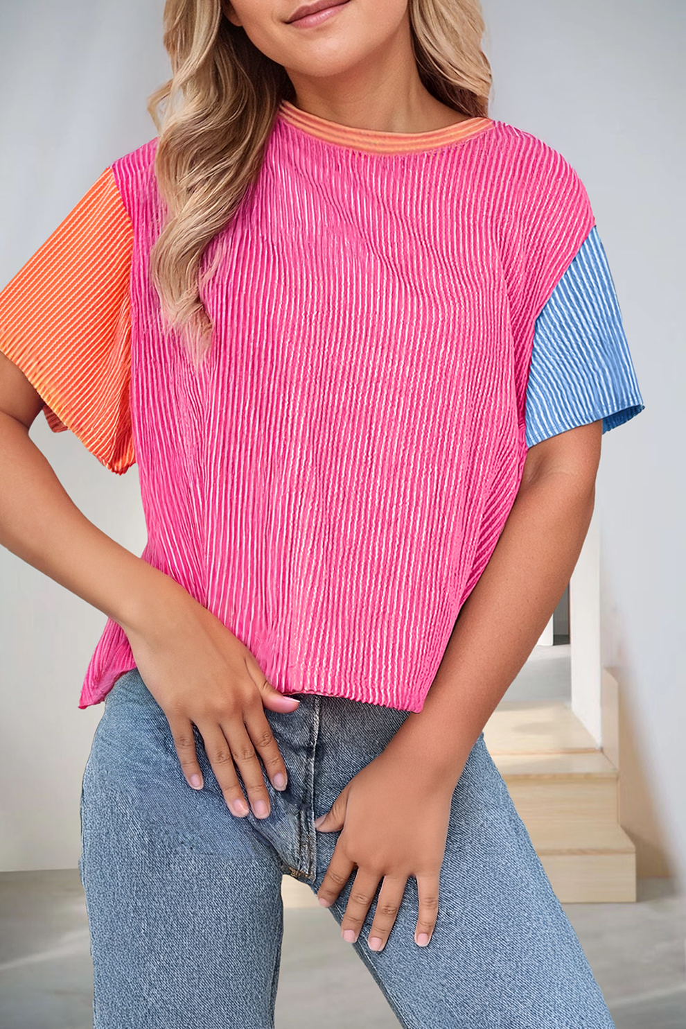 Vibrant Colorblock Shirt