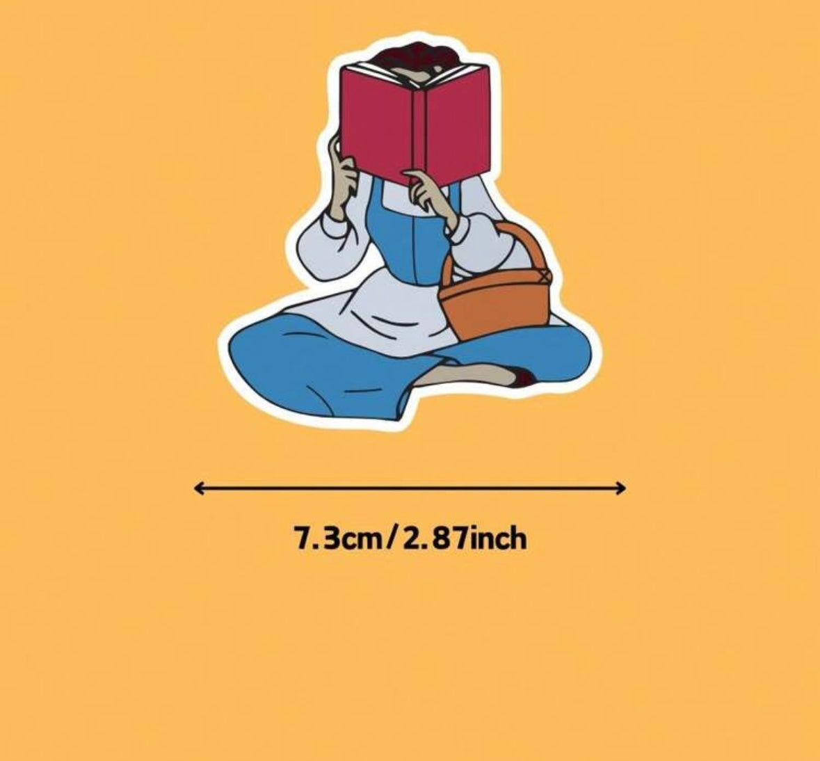 Nose In A Book Sticker