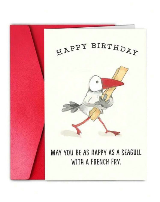 Seagull Birthday Card