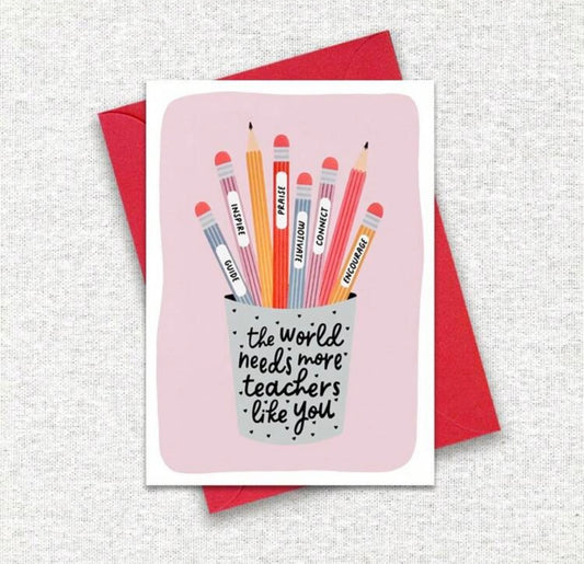Thank A Teacher Card