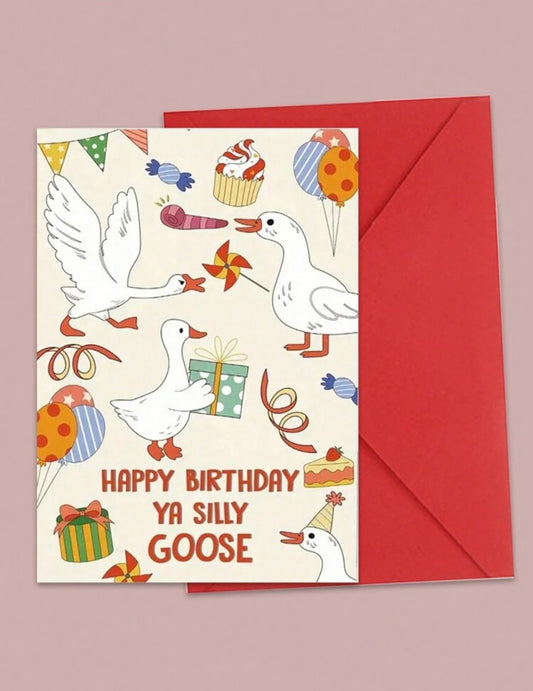 Silly Goose Birthday Card