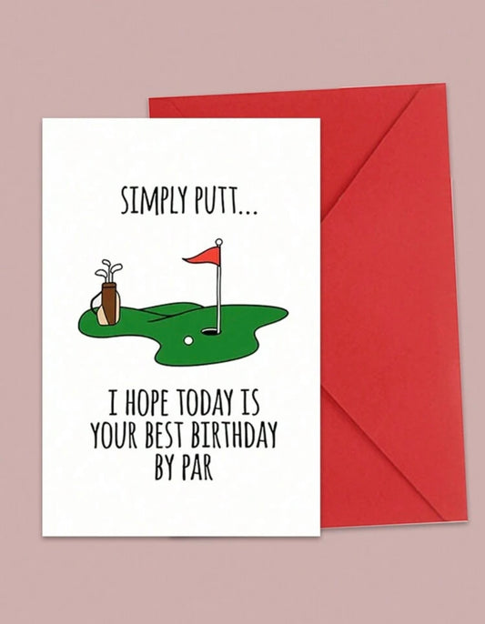 Golf Birthday Card